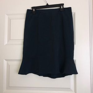 Blue Fitted Skirt